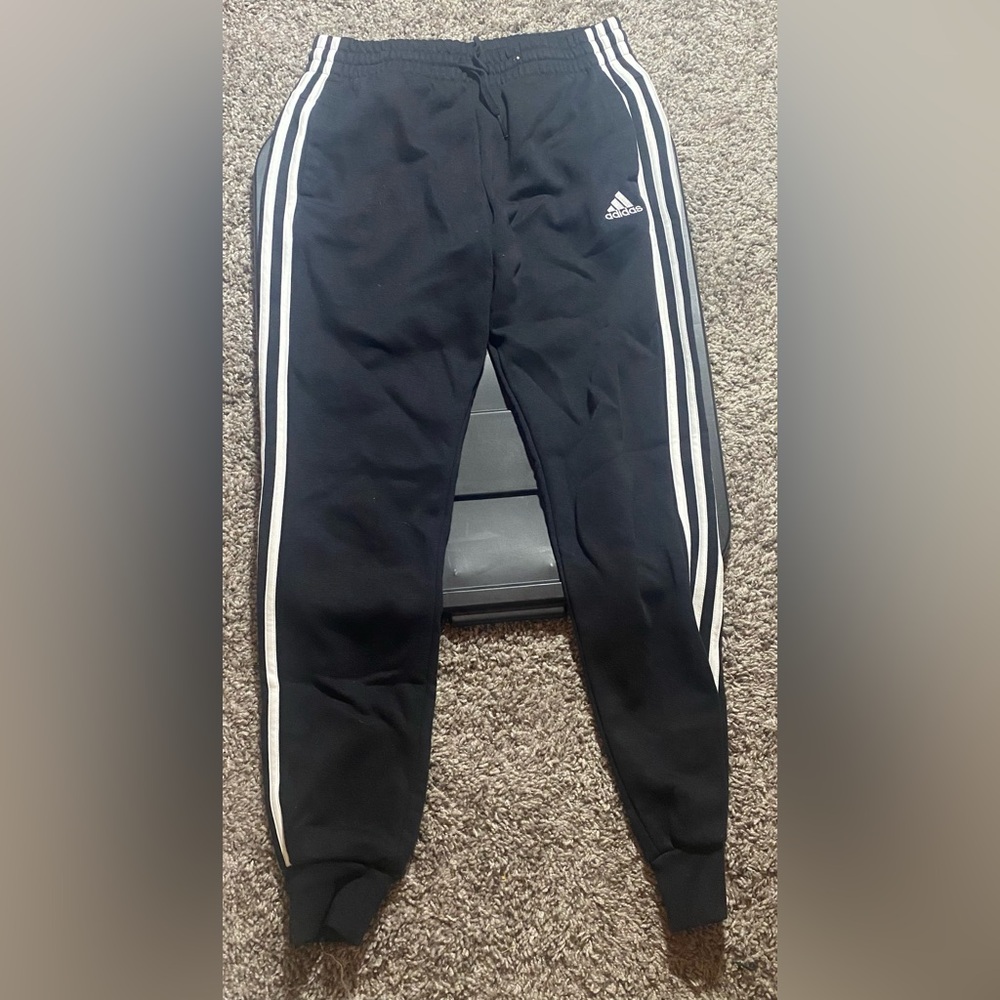 Women’s Black Striped Adidas Joggers